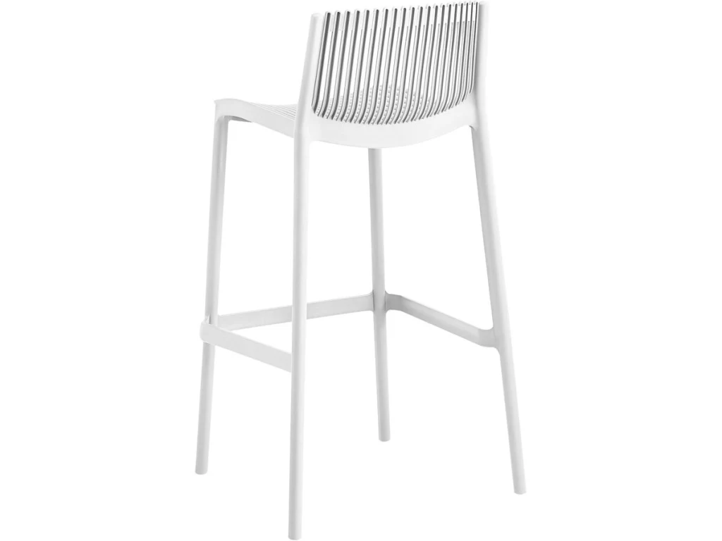 Set di 2 seggioloni impilabili in plastica "Néora" - Bianco - Image 5