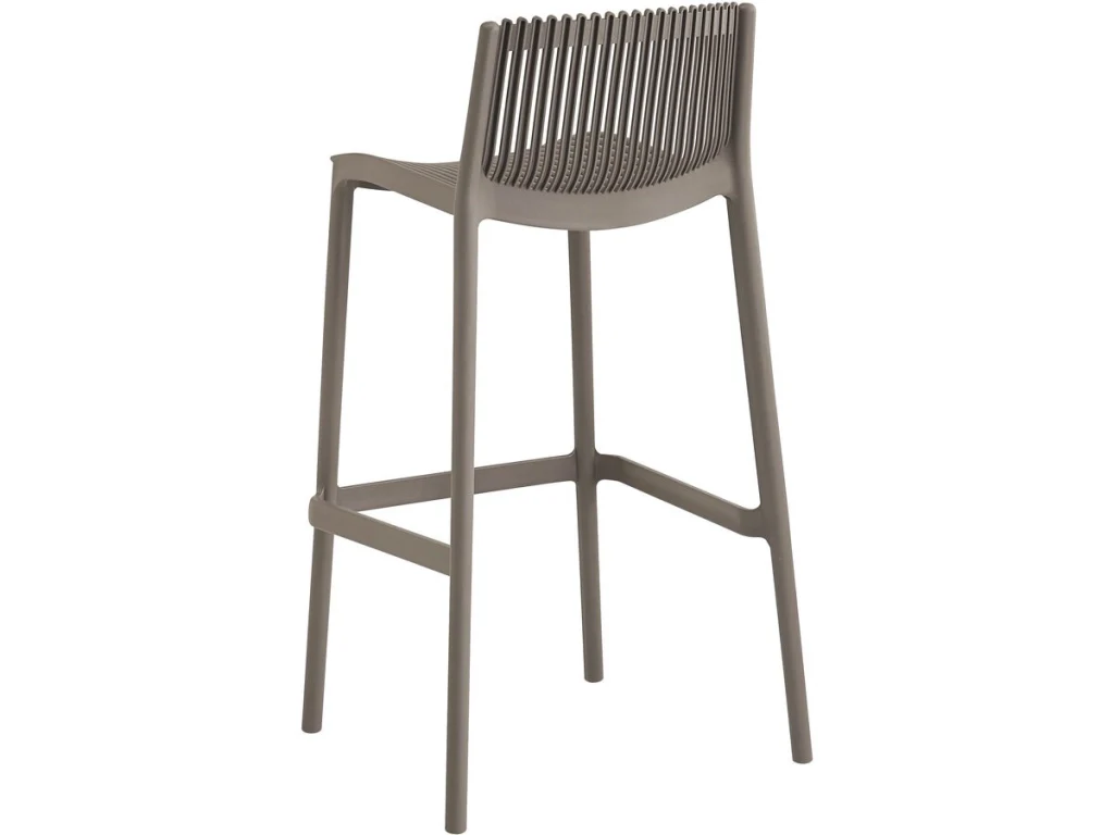 Set di 2 seggioloni impilabili in plastica "Néora" - Taupe - Image 5