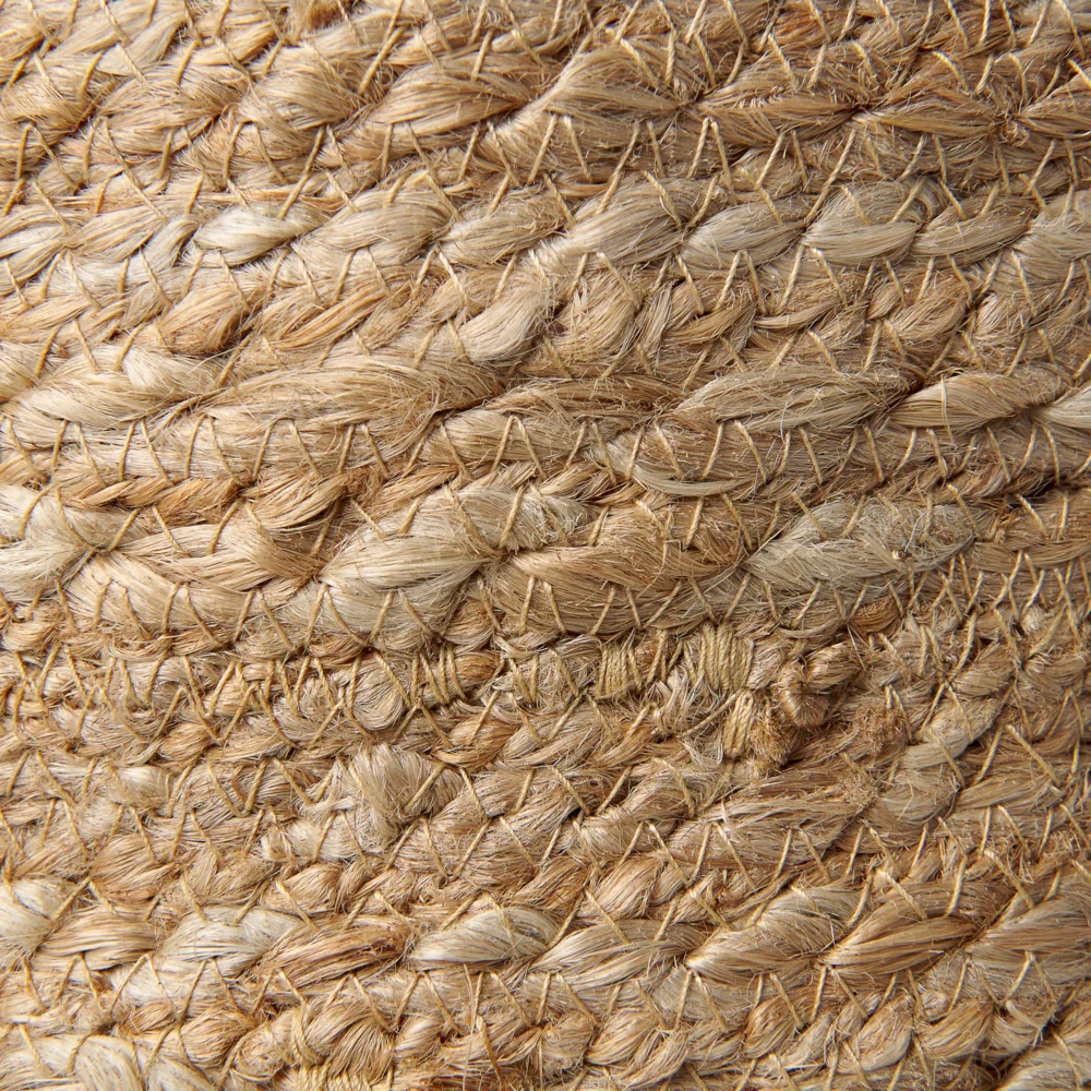 Set di 3 cestini portaoggetti in iuta naturale da 30 cm, portabiancheria, contenitori Boho - Image 5