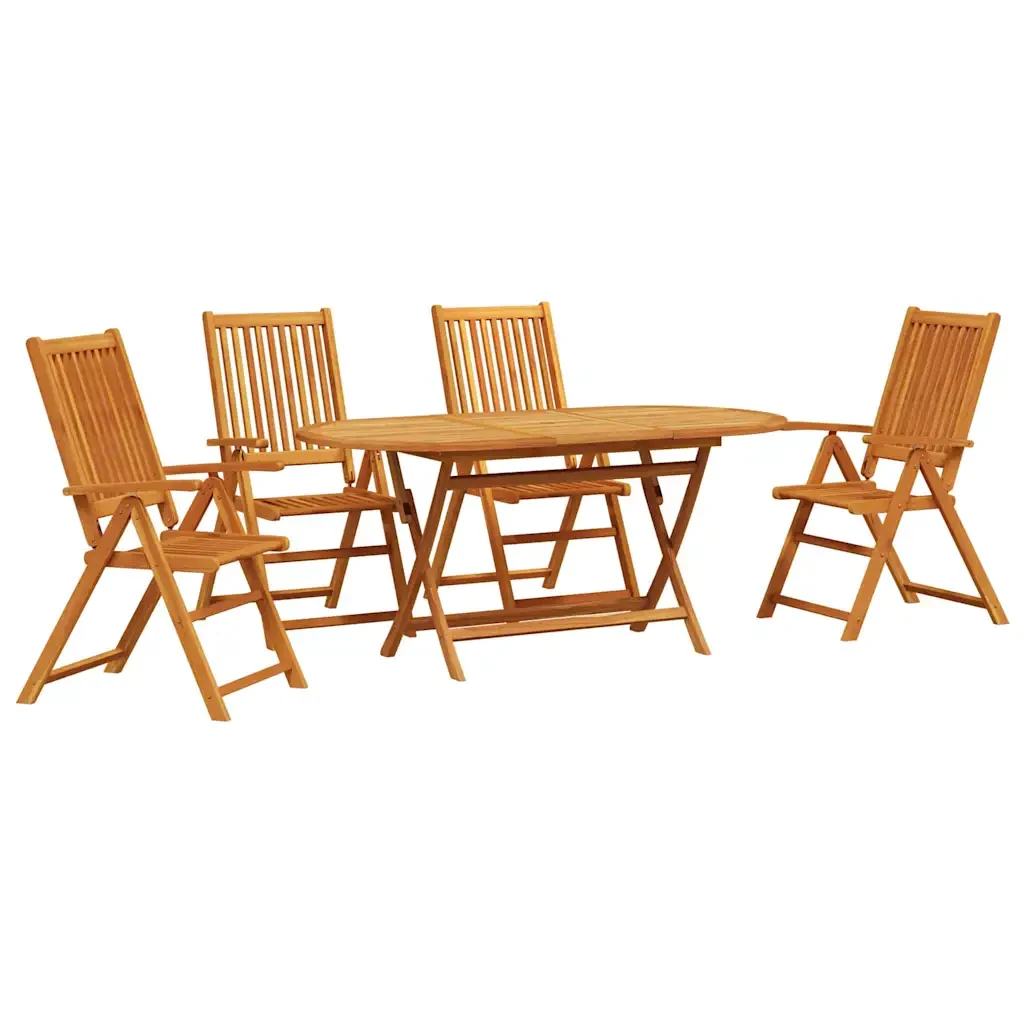 Set da Pranzo per Giardino 5 pcs Marrone 3375726 - Image 2