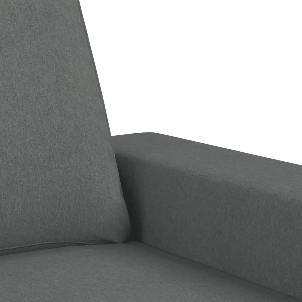 Set di Divani 2 pz Grigio Scuro in Tessuto - Image 4