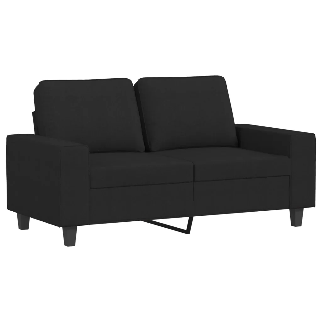 Set di Divani 2 pz Nero in Tessuto - Image 3