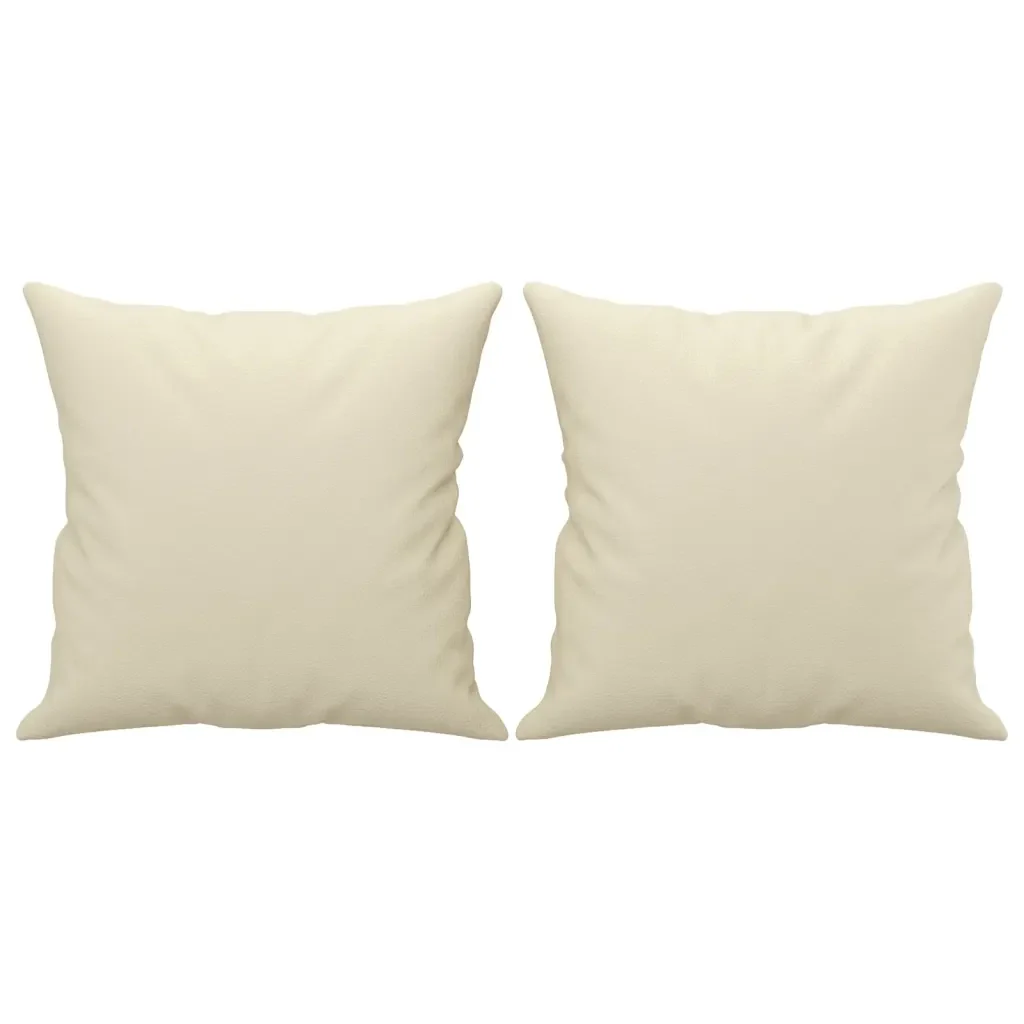 Set di Divani 3 pz con Cuscini Crema in Similpelle - Image 5