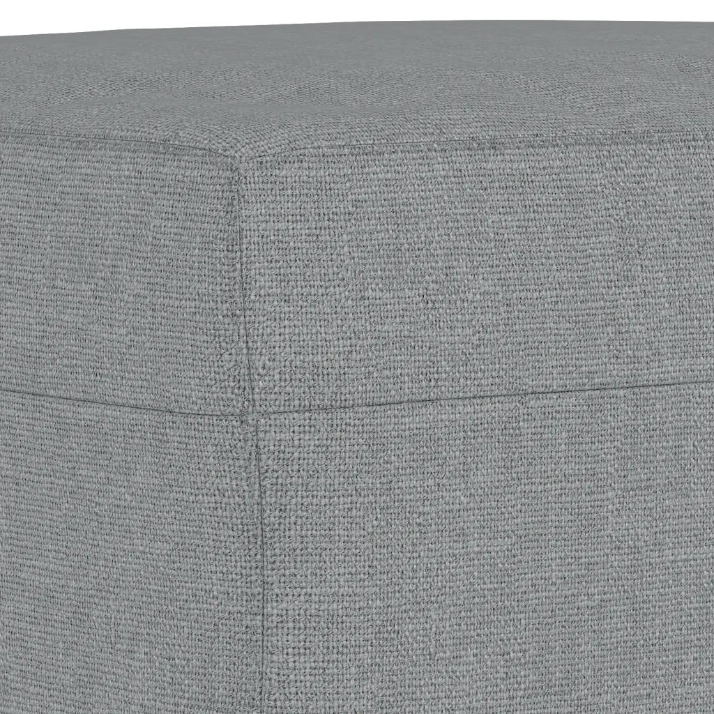Set di Divani 3 pz con Cuscini Grigio Chiaro in Tessuto - Image 5
