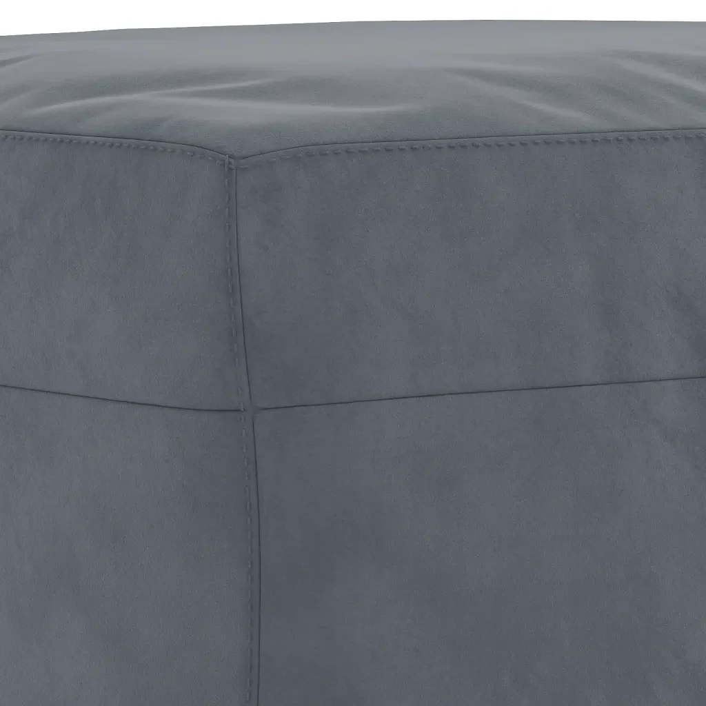 Set di Divani 3 pz con Cuscini Grigio Scuro in Velluto - Image 5