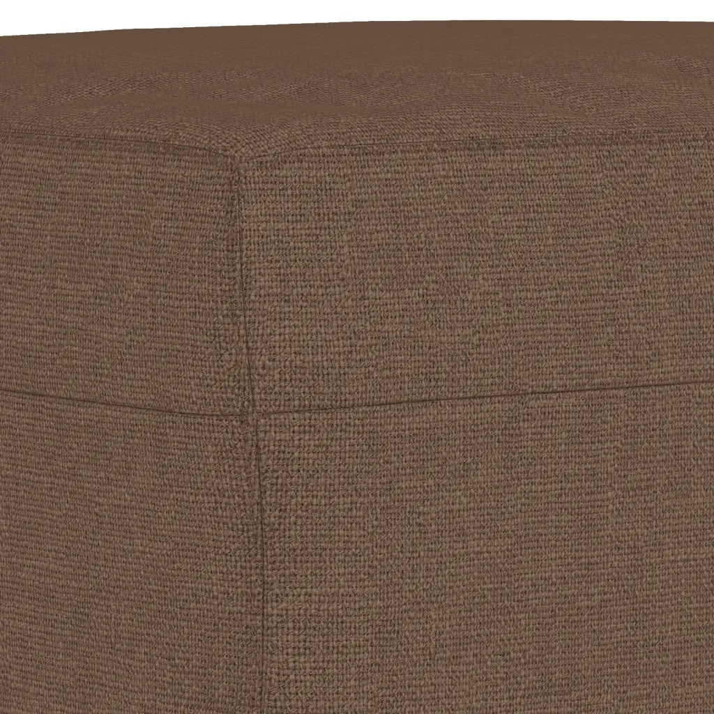 Set di Divani 3 pz con Cuscini Marrone in Tessuto - Image 6
