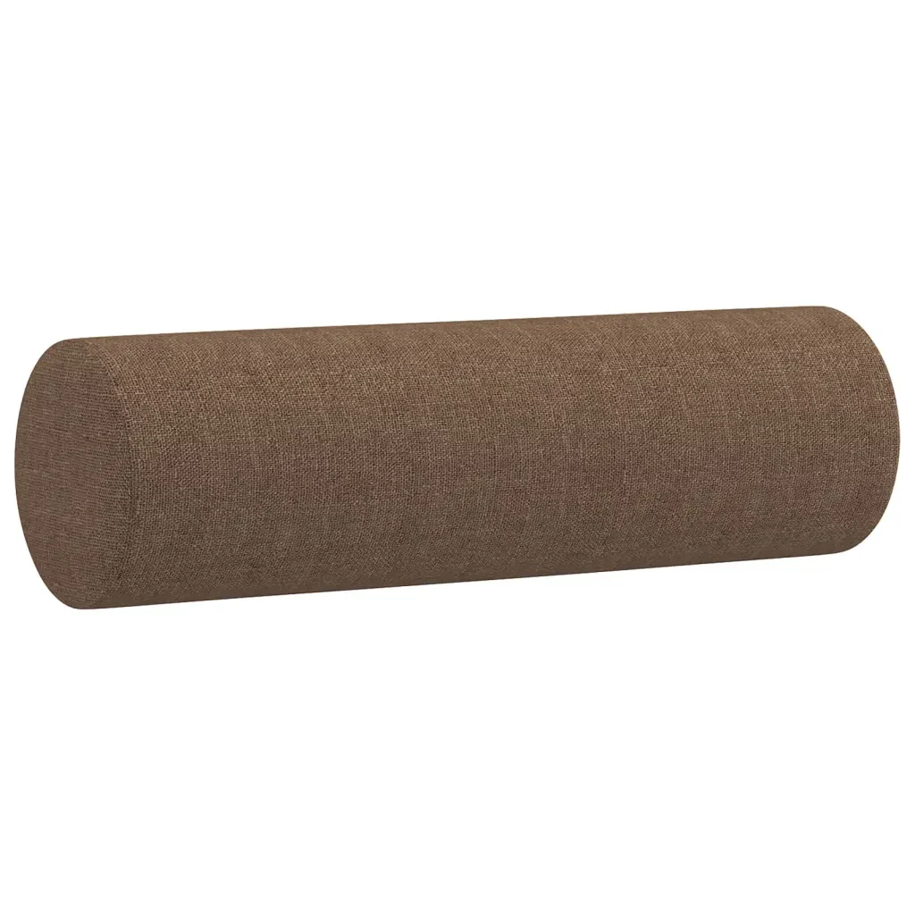 Set di Divani 3 pz con Cuscini Marrone in Tessuto - Image 6