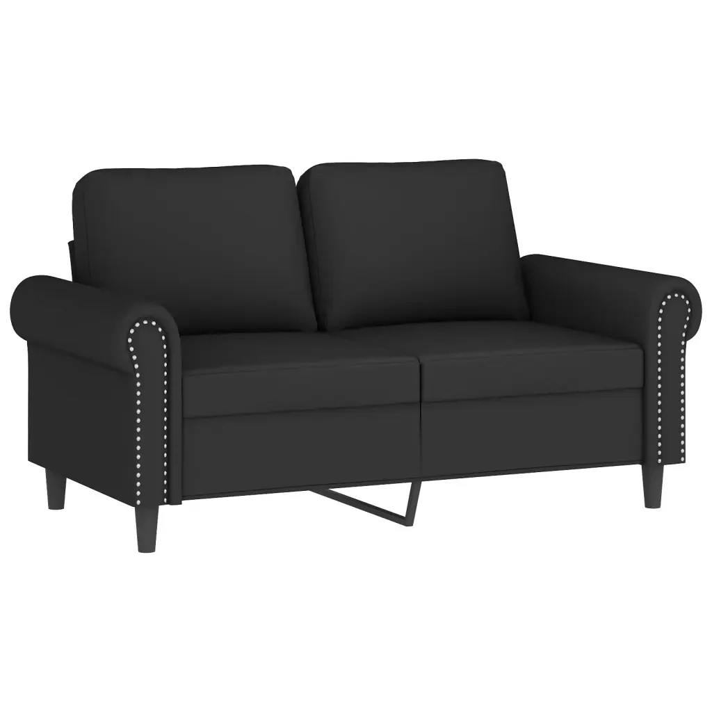 Set di Divani 3 pz con Cuscini Nero in Velluto - Image 3