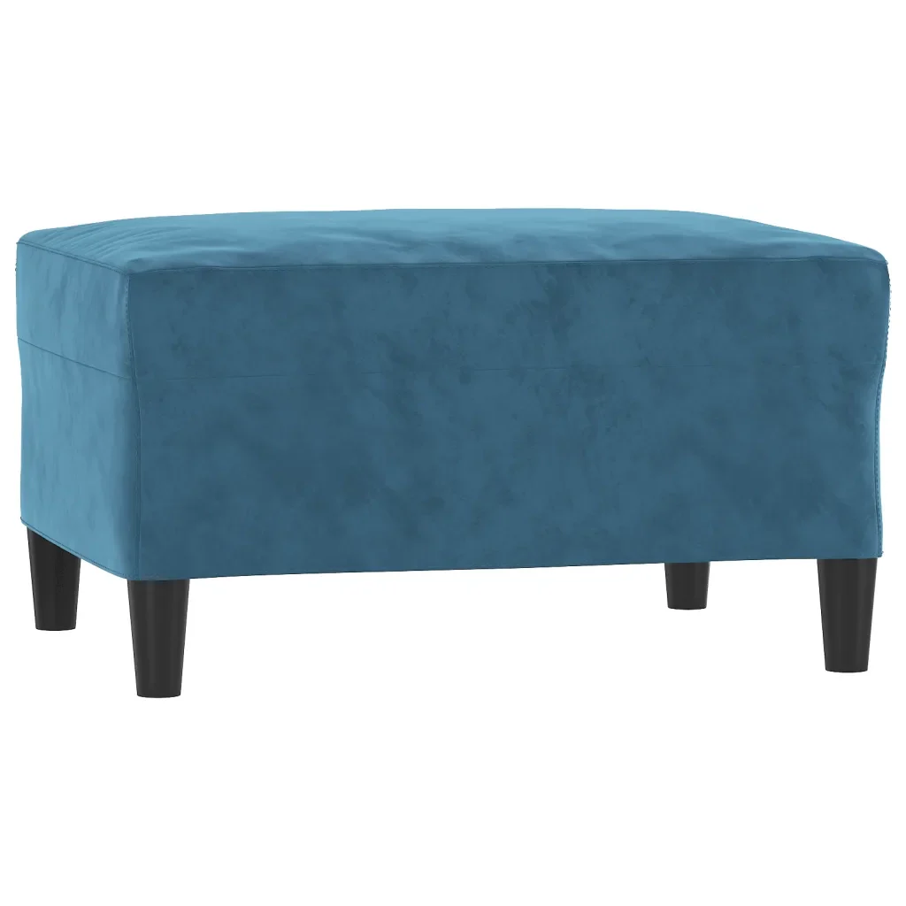 Set di Divani 4 pz con Cuscini Blu in Velluto 3202189 - Image 6