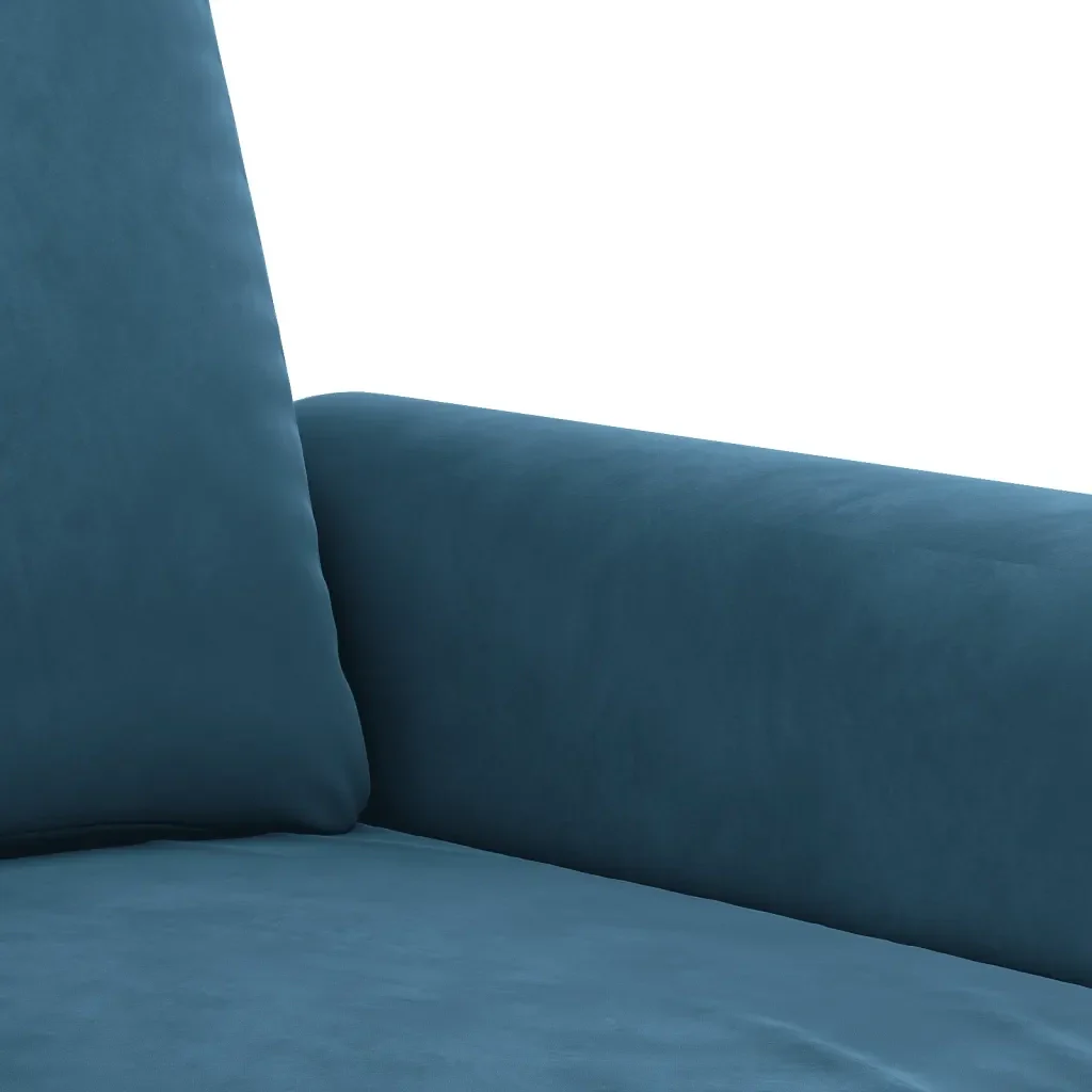 Set di Divani 4 pz con Cuscini Blu in Velluto 3202209 - Image 8