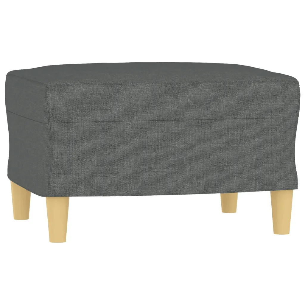 Set di Divani 4 pz con Cuscini Grigio Scuro in Tessuto - Image 5