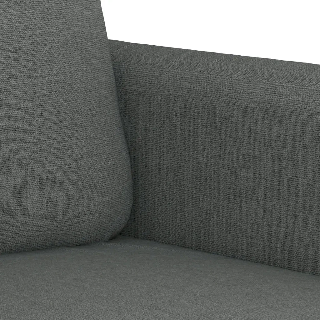 Set di Divani 4 pz con Cuscini Grigio Scuro in Tessuto - Image 6