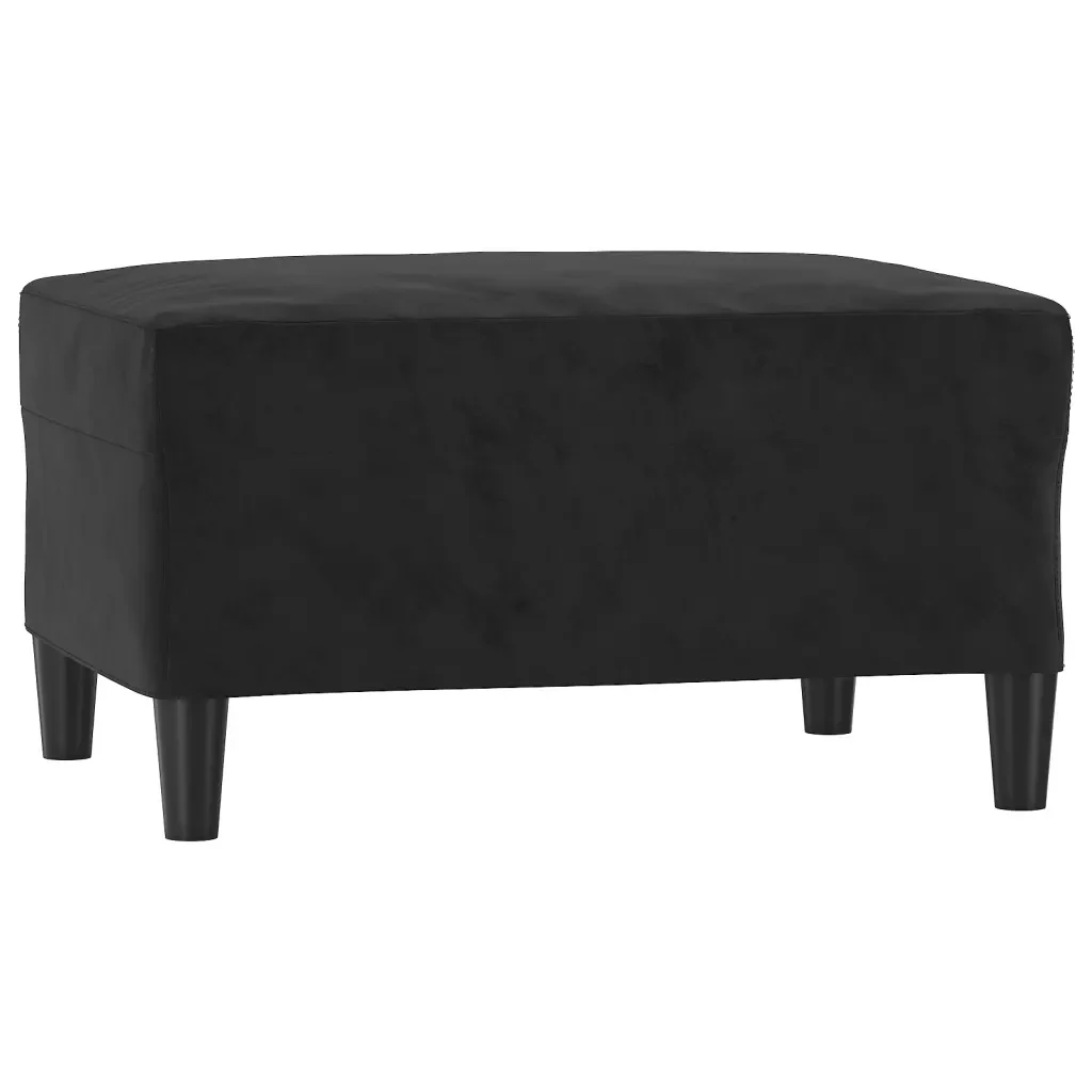 Set di Divani 4 pz con Cuscini Nero in Velluto - Image 5
