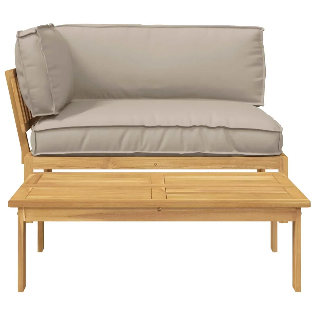 Set di divani con cuscino 2 pcs Talpa Legno di Acacia Massello 3418191 - Image 9