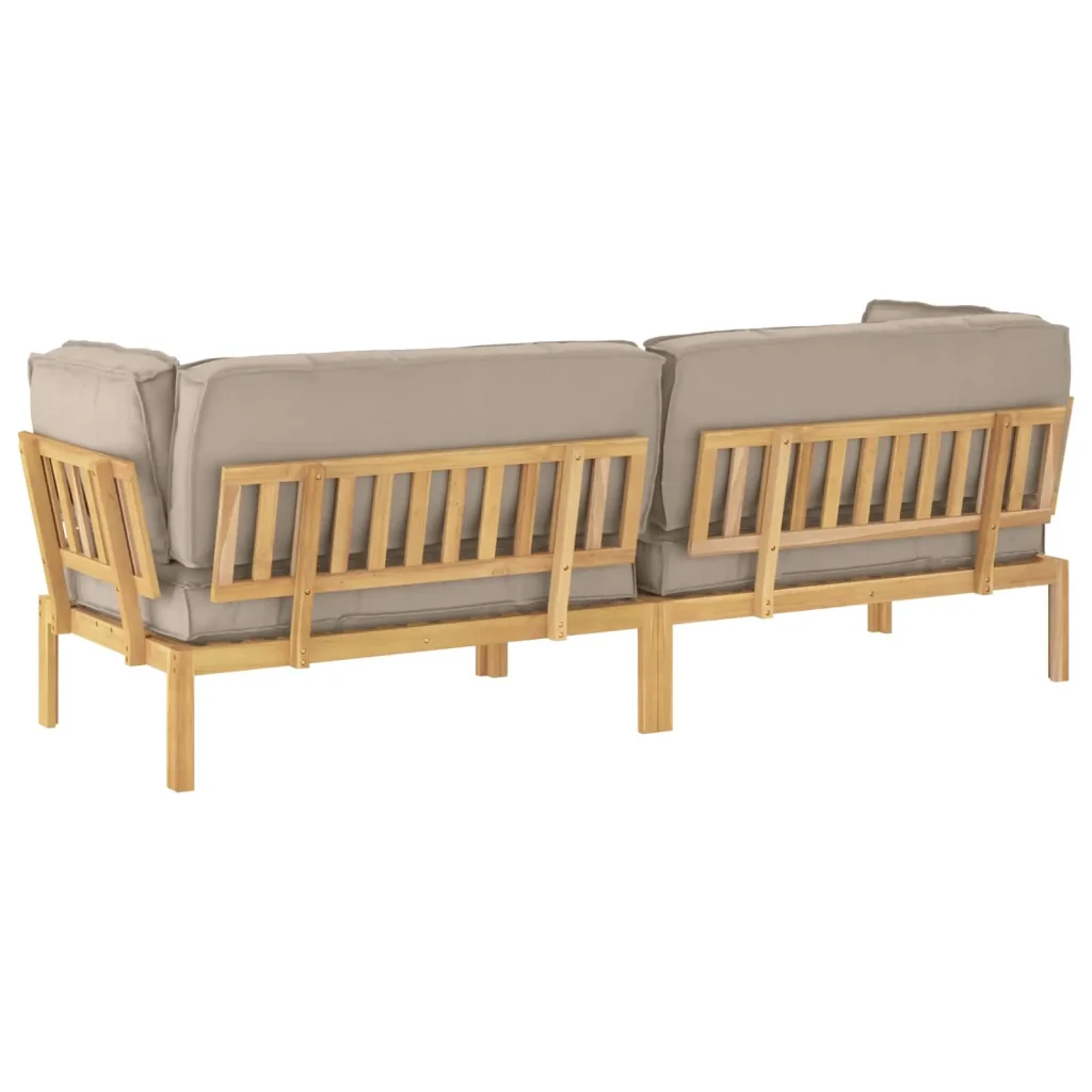 Set di divani con cuscino 2 pcs Talpa Legno di Acacia Massello 3418359 - Image 10