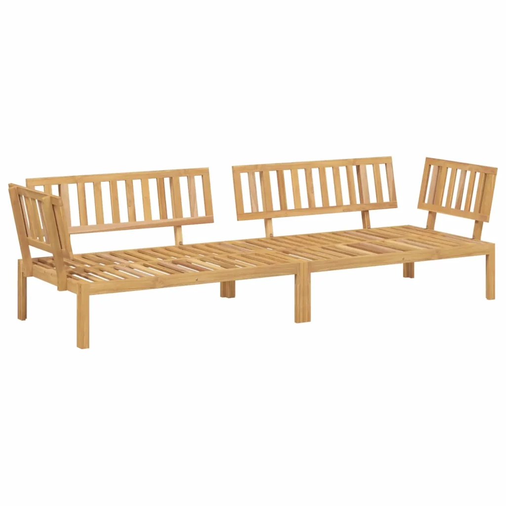 Set di divani con cuscino 2 pcs Talpa Legno di Acacia Massello 3418359 - Image 3