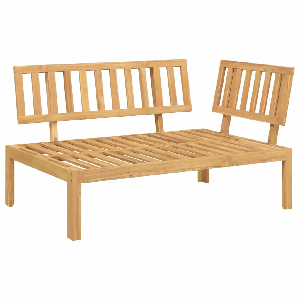Set di divani con cuscino 2 pcs Talpa Legno di Acacia Massello 3418359 - Image 4