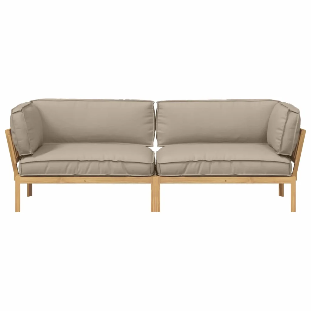 Set di divani con cuscino 2 pcs Talpa Legno di Acacia Massello 3418359 - Image 8