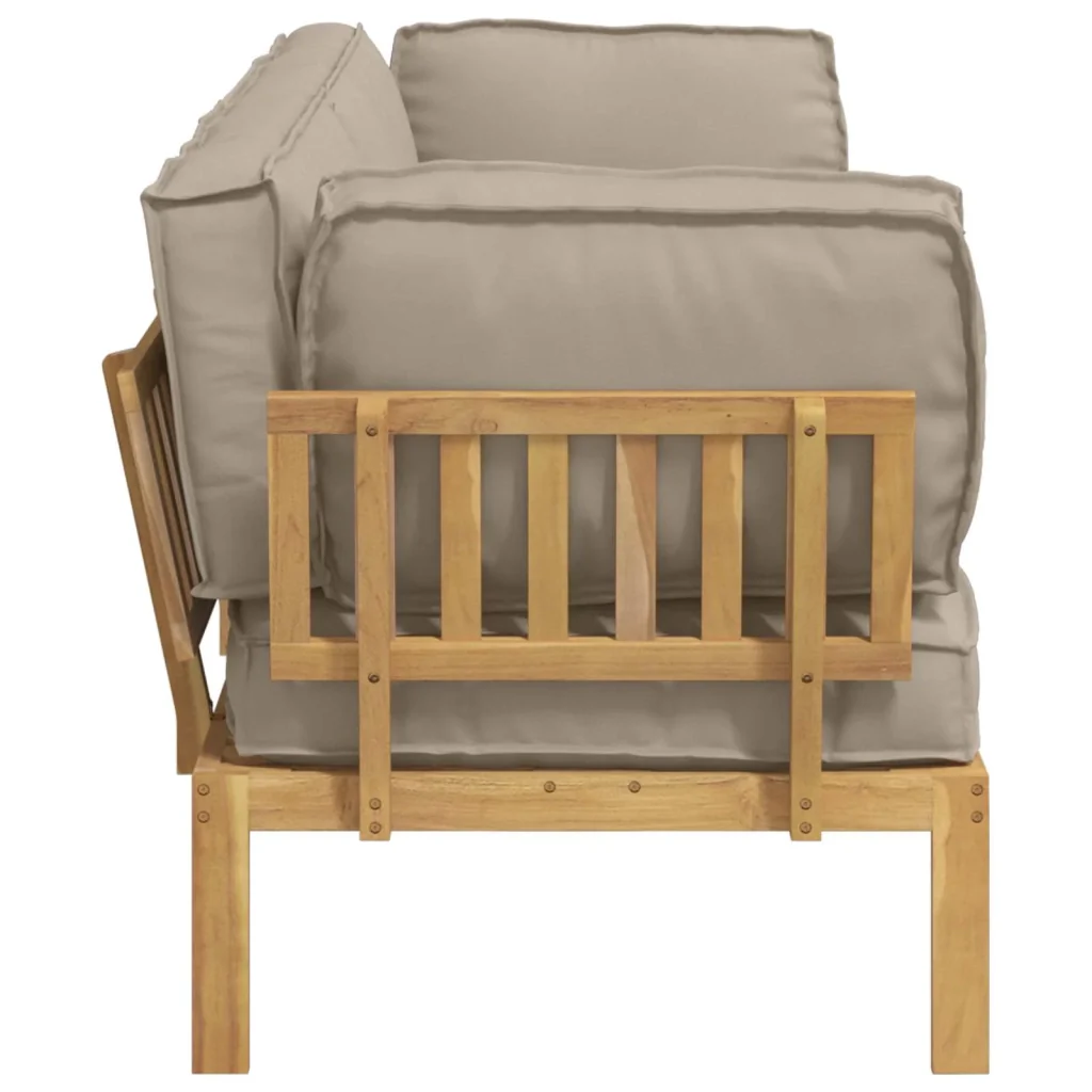 Set di divani con cuscino 2 pcs Talpa Legno di Acacia Massello 3418359 - Image 9