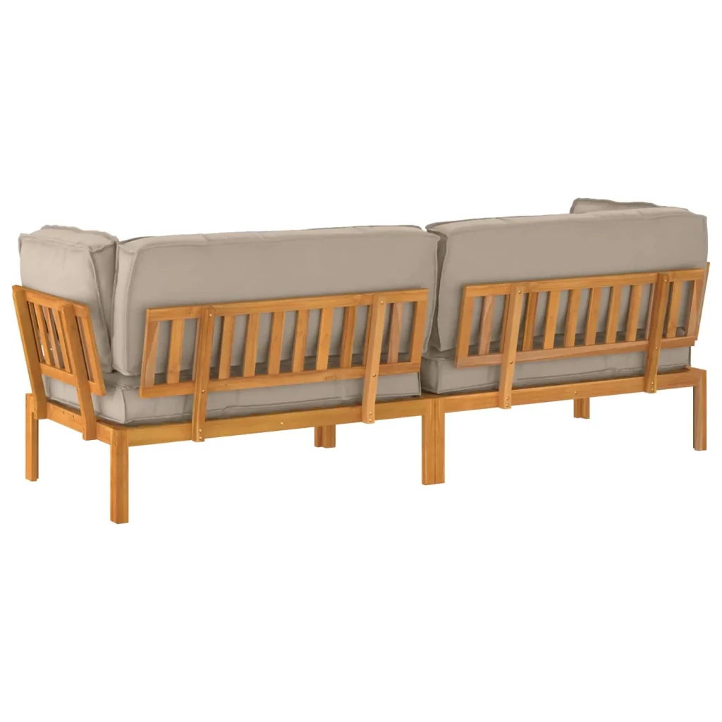 Set di divani con cuscino 2 pcs Talpa Legno di Acacia Massello 3418529 - Image 10