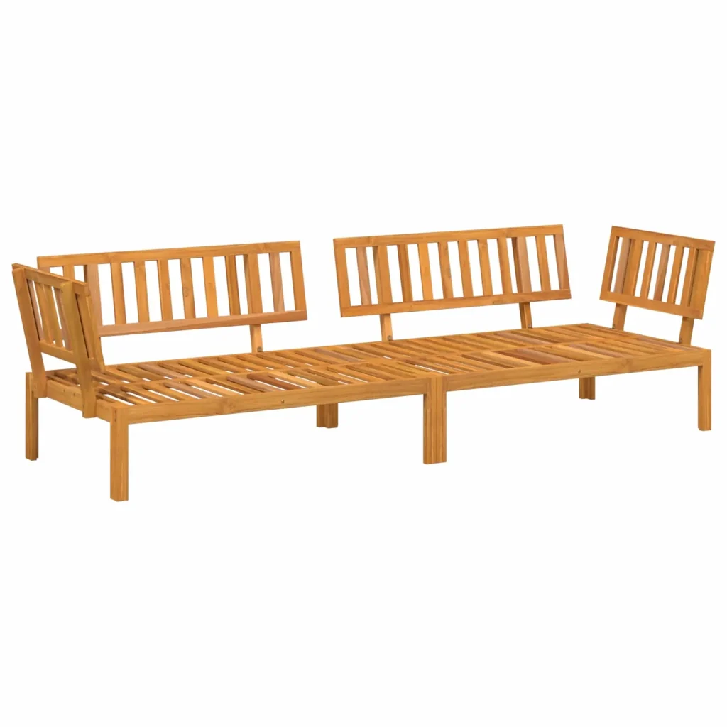 Set di divani con cuscino 2 pcs Talpa Legno di Acacia Massello 3418529 - Image 3