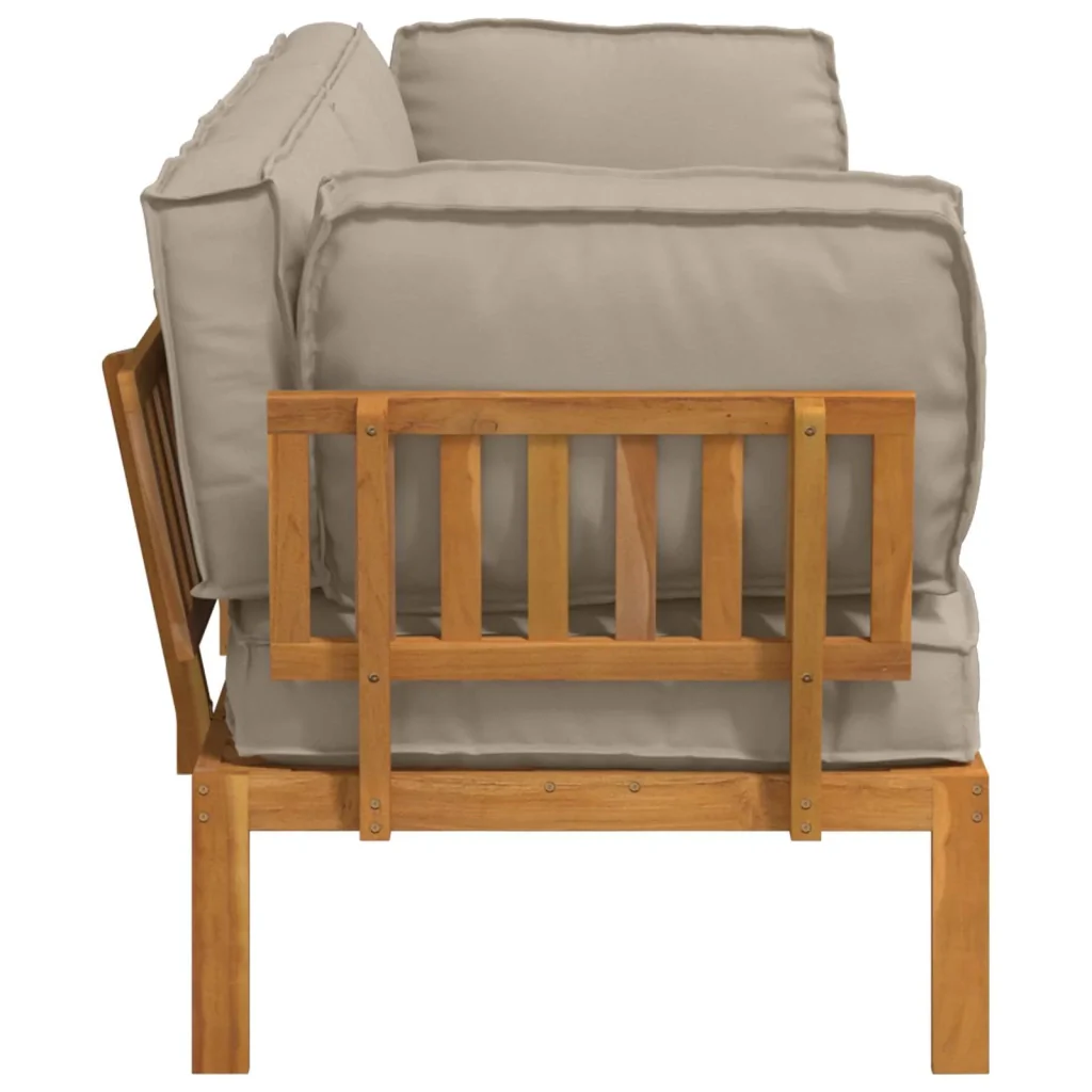 Set di divani con cuscino 2 pcs Talpa Legno di Acacia Massello 3418529 - Image 9