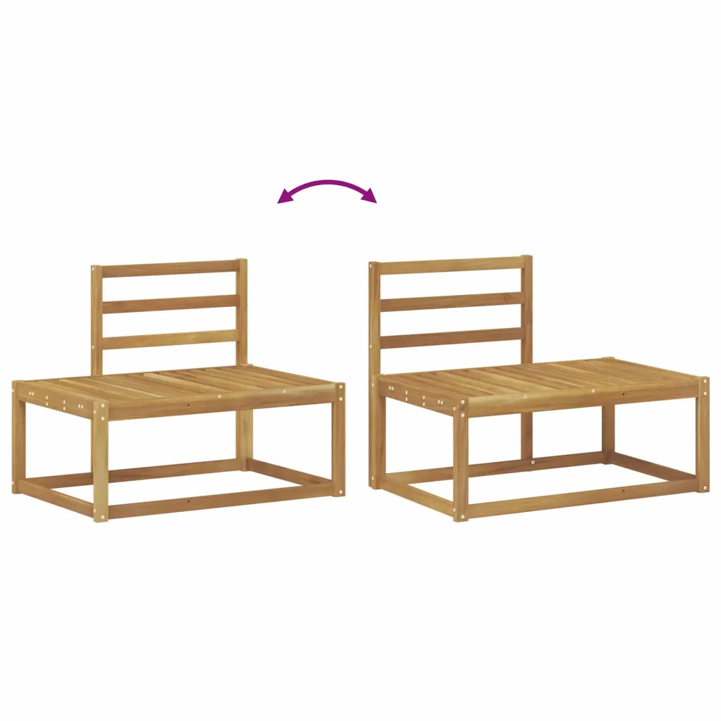Set di divani da esterno 2 pcs Bianco 182,5 x 63 x 73 cm 3388173 - Image 6