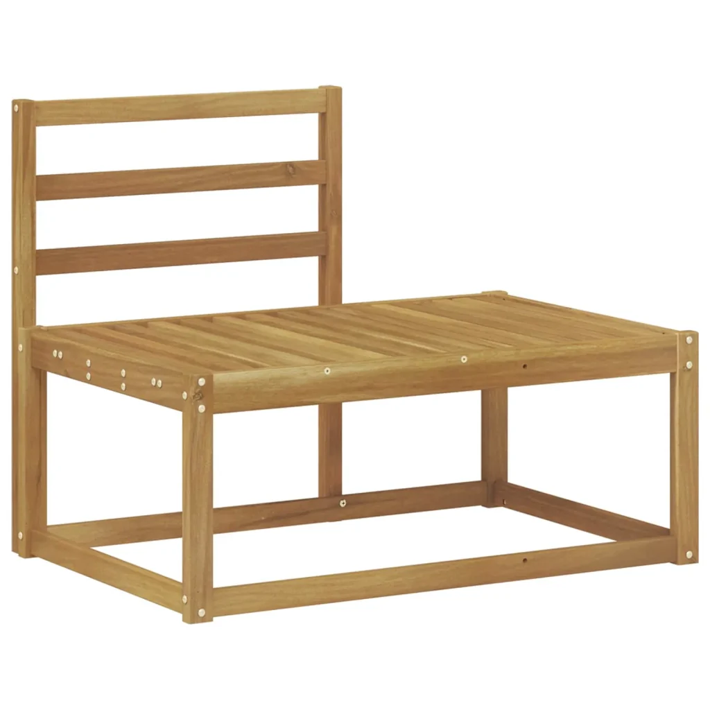 Set di divani da esterno 3 pcs Bianco Legno di Acacia Massello - Image 3