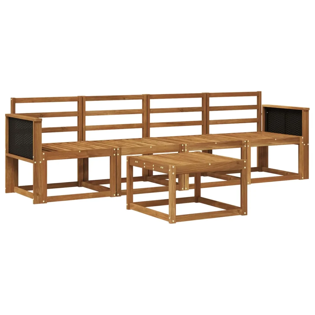 Set di divani da esterno 4 pcs Naturale 3384960 - Image 2