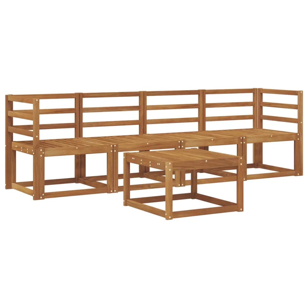 Set di divani da esterno 5 pcs Naturale 3365957 - Image 2