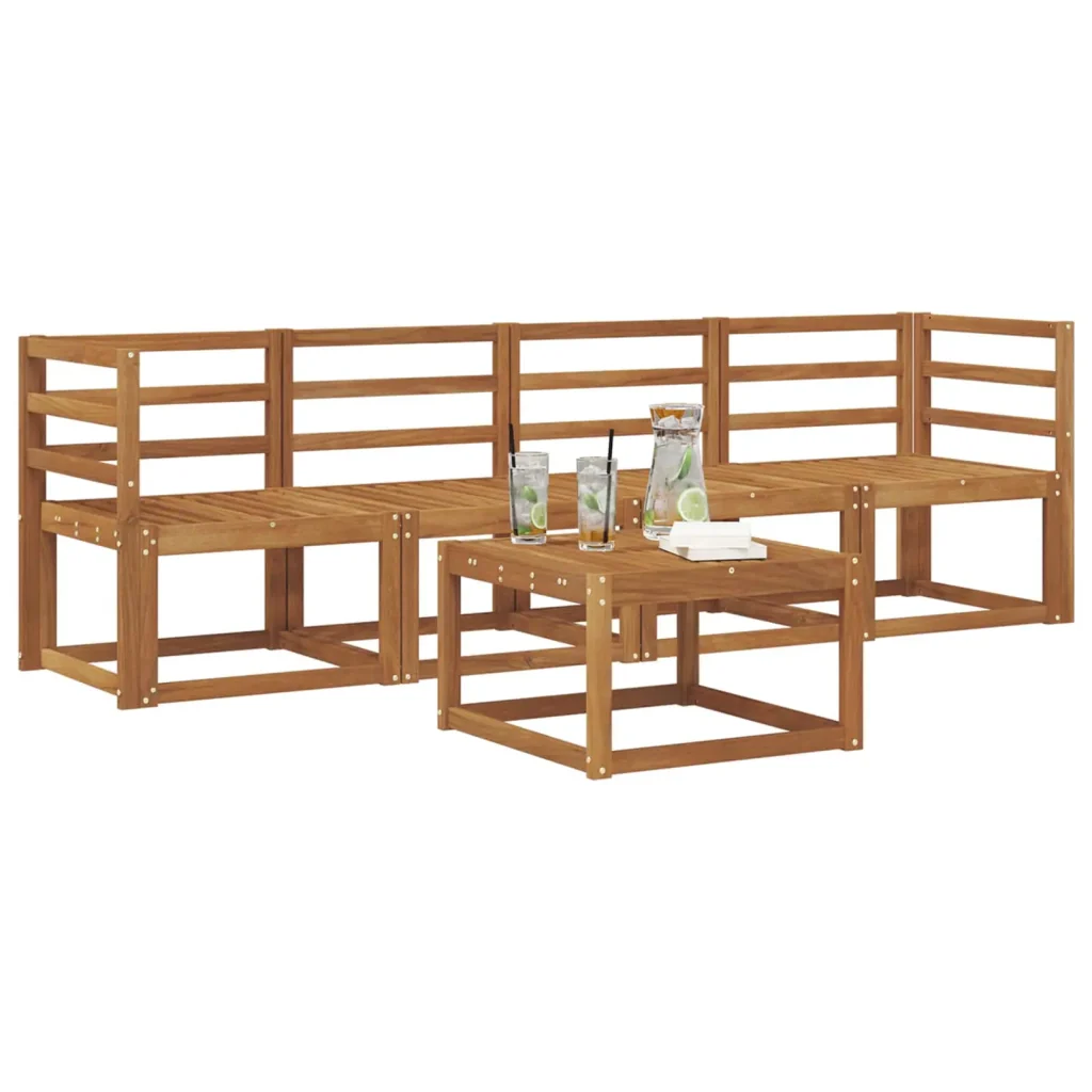 Set di divani da esterno 5 pcs Naturale 3365957 - Image 3