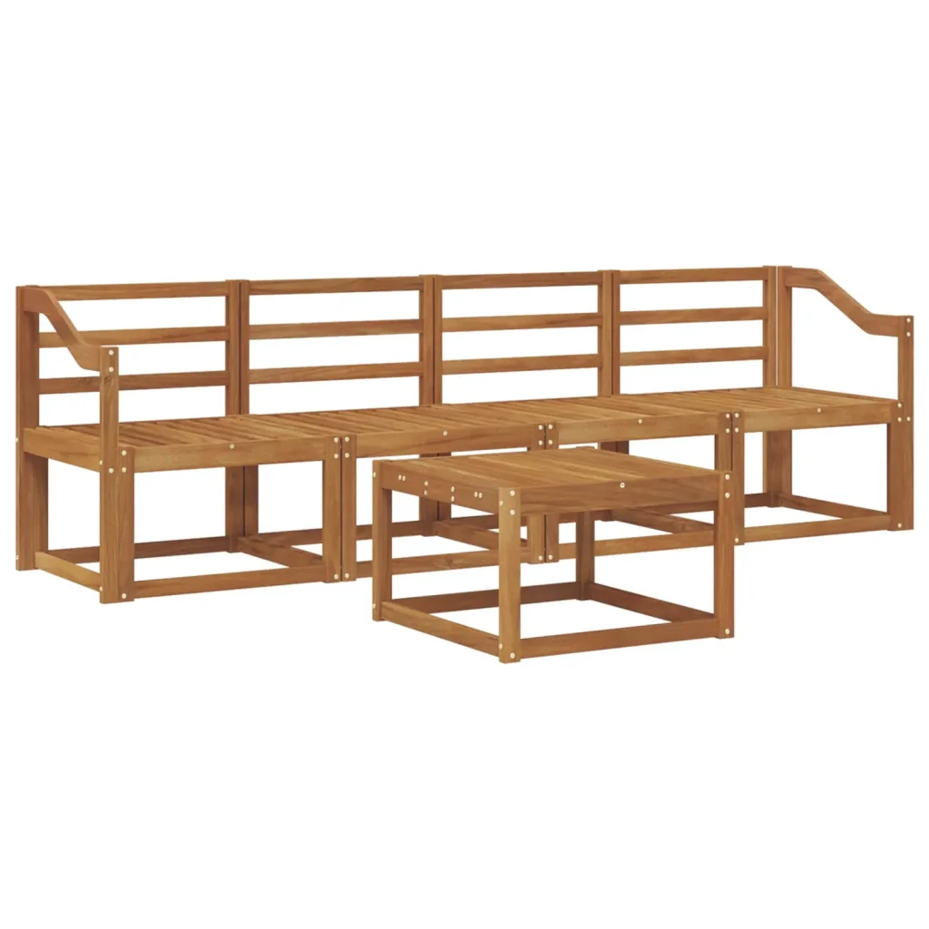 Set di divani da esterno 5 pcs Naturale 3365987 - Image 2