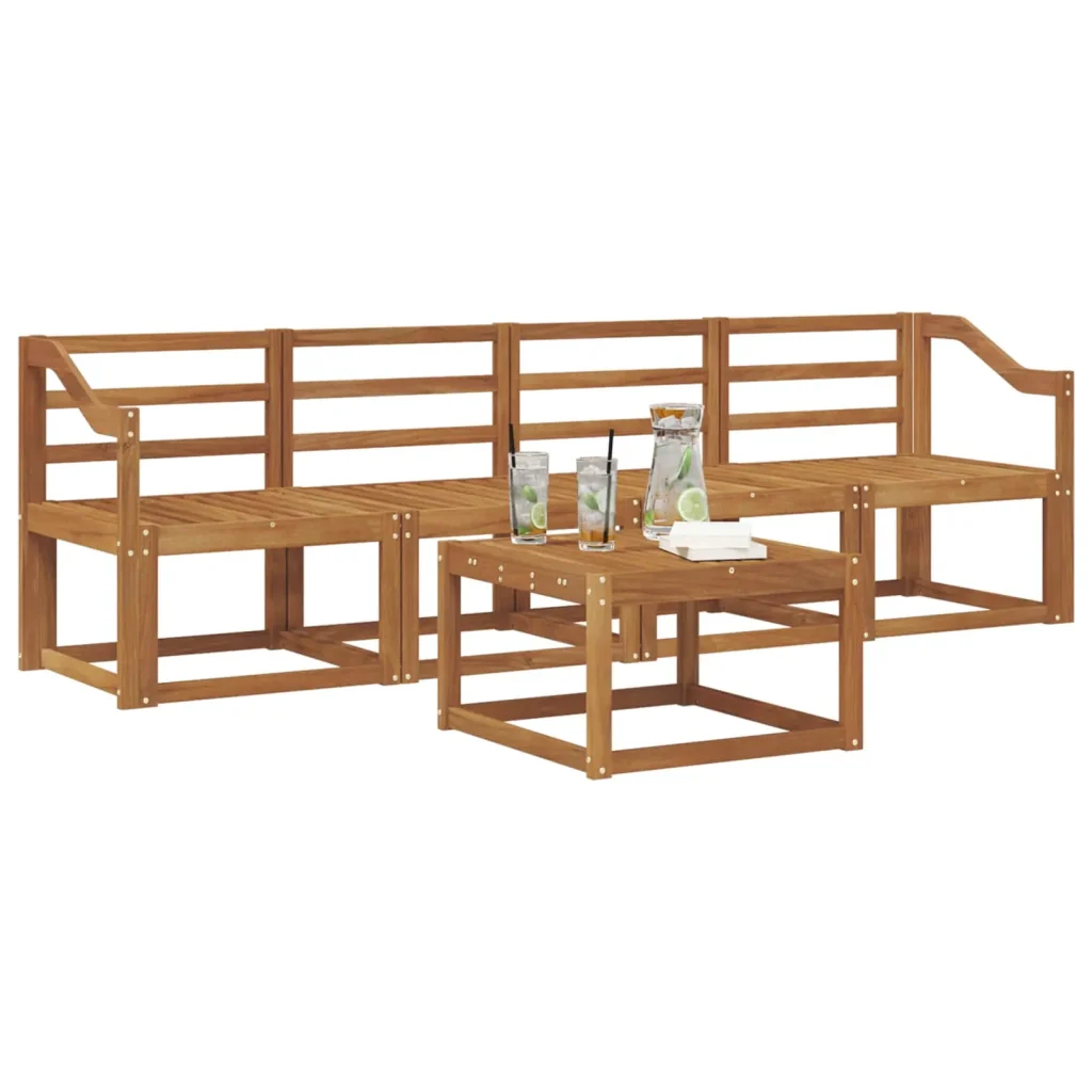 Set di divani da esterno 5 pcs Naturale 3365987 - Image 3