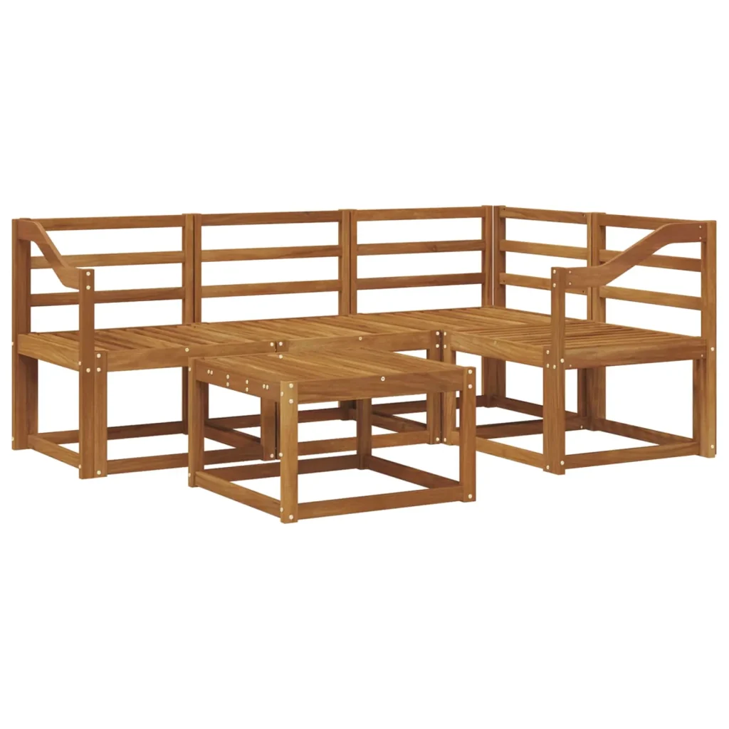 Set di divani da esterno 5 pcs Naturale 3366372 - Image 2