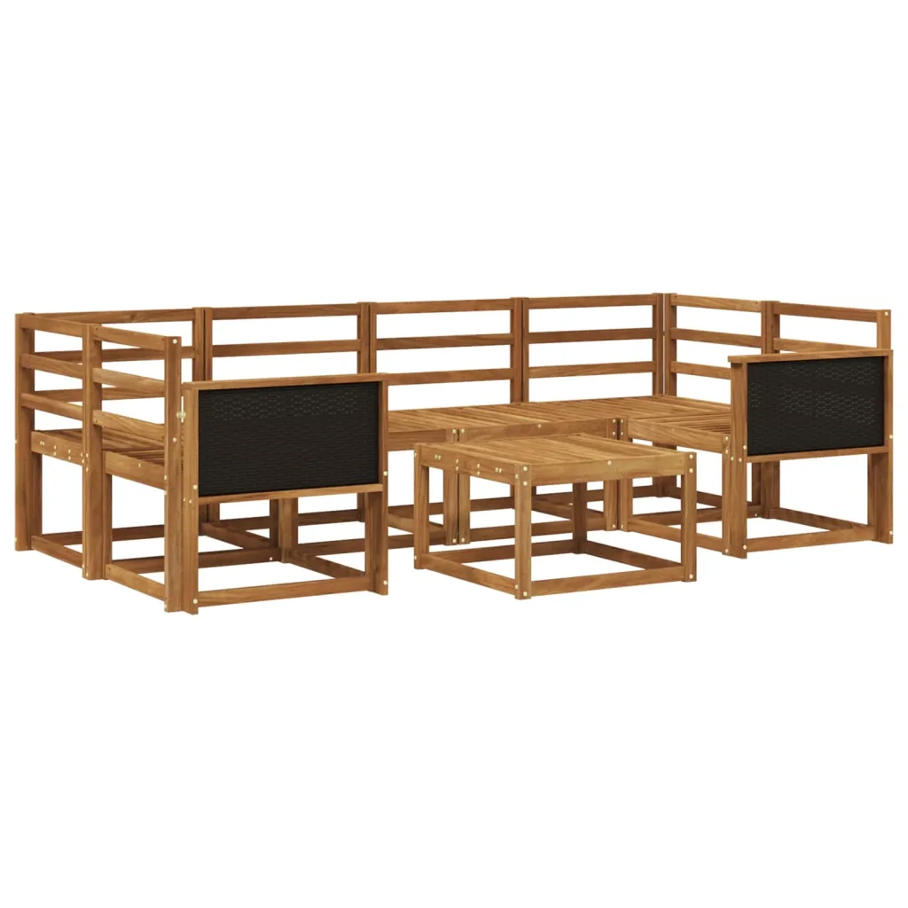 Set di divani da esterno 5 pcs Naturale 3385020 - Image 2