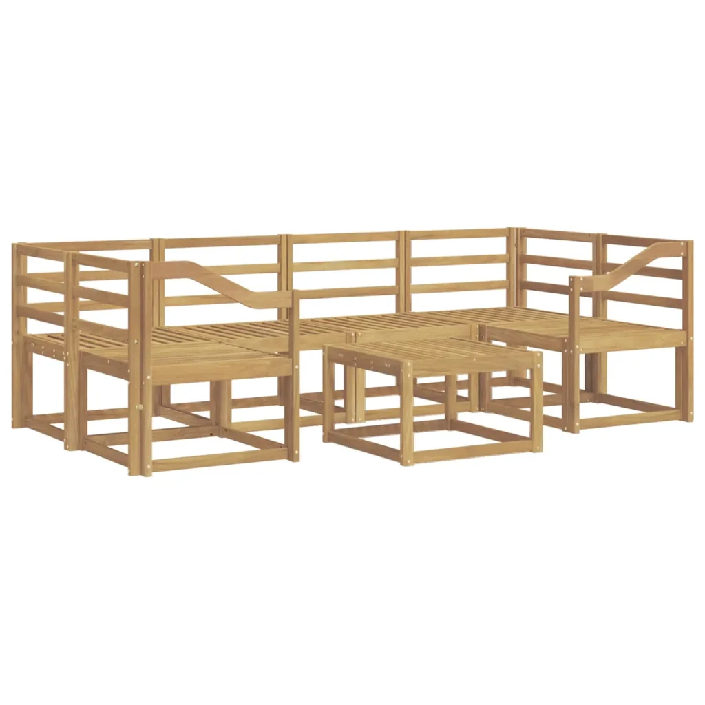Set di divani da esterno 7 pcs Bianco 59 x 59 x 37 cm 3387328 - Image 2