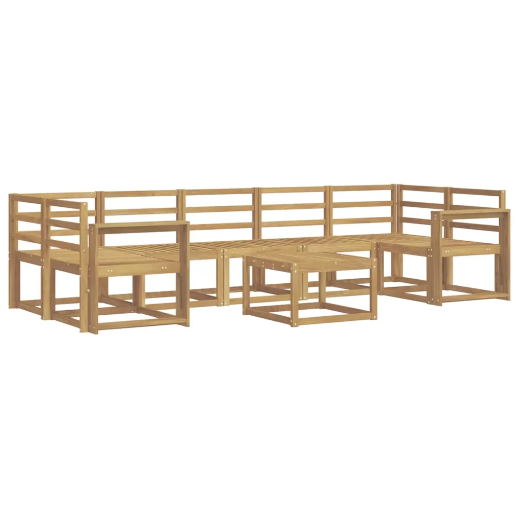 Set di divani da esterno 8 pcs Bianco 59 x 59 x 37 cm 3387388 - Image 2