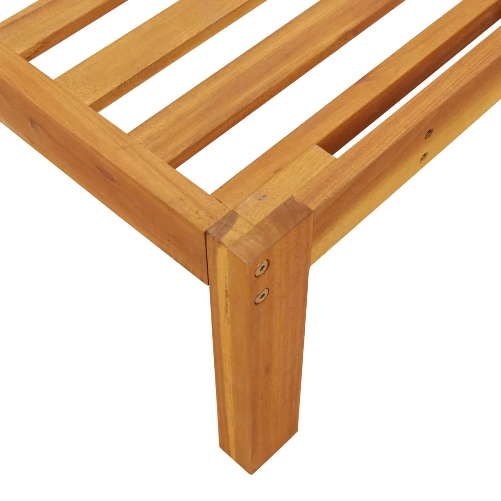 Set di divani con cuscino 2 pcs Grigio Legno di Acacia Massello 3418217 - Image 9