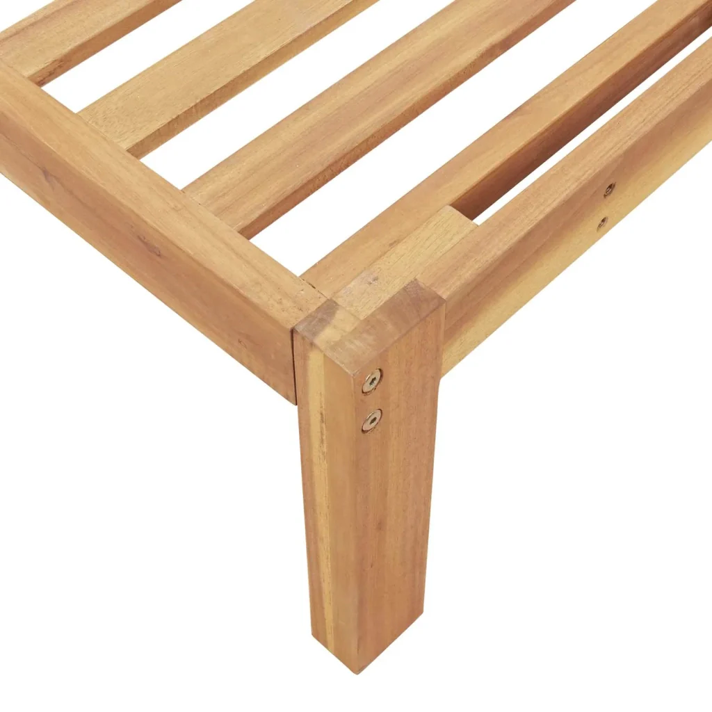 Set di divani con cuscino 2 pcs Grigio Legno di Acacia Massello 3418227 - Image 9