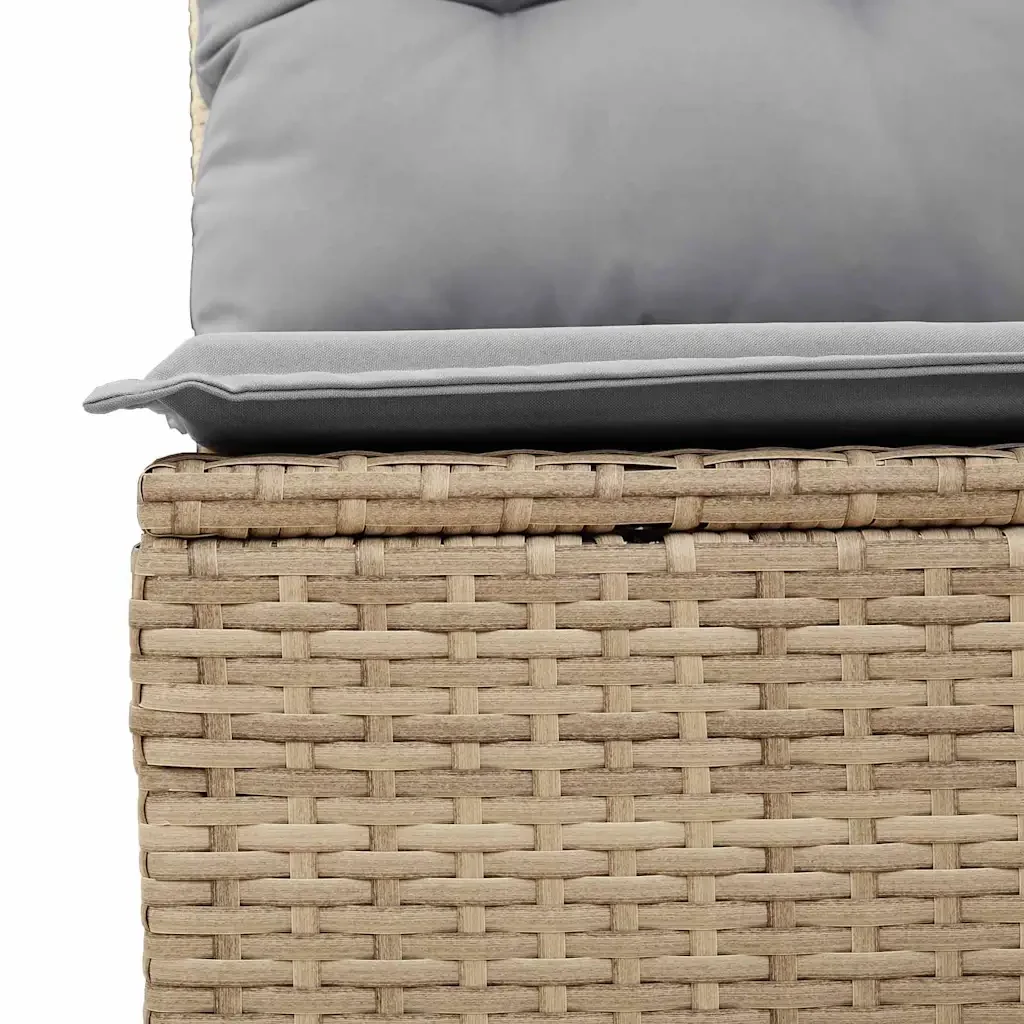 Set Divano da Giardino con cuscino 8 pcs Beige polyrattan 3362257 - Image 8