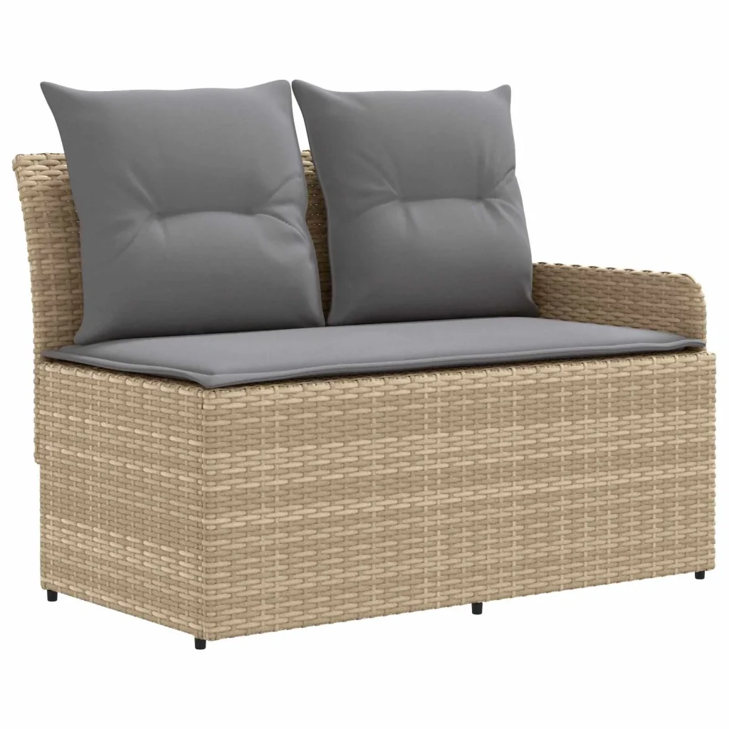 Set di Mobili 6 pcs Beige e Grigio Chiaro Rattan in PE 3422184 - Image 5