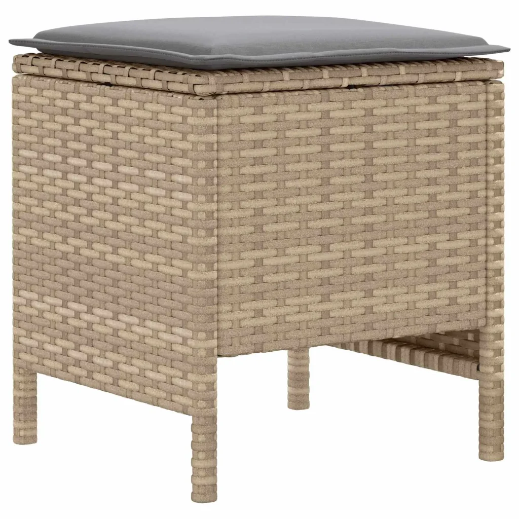Set di Mobili 6 pcs Beige e Grigio Chiaro Rattan in PE 3422184 - Image 7