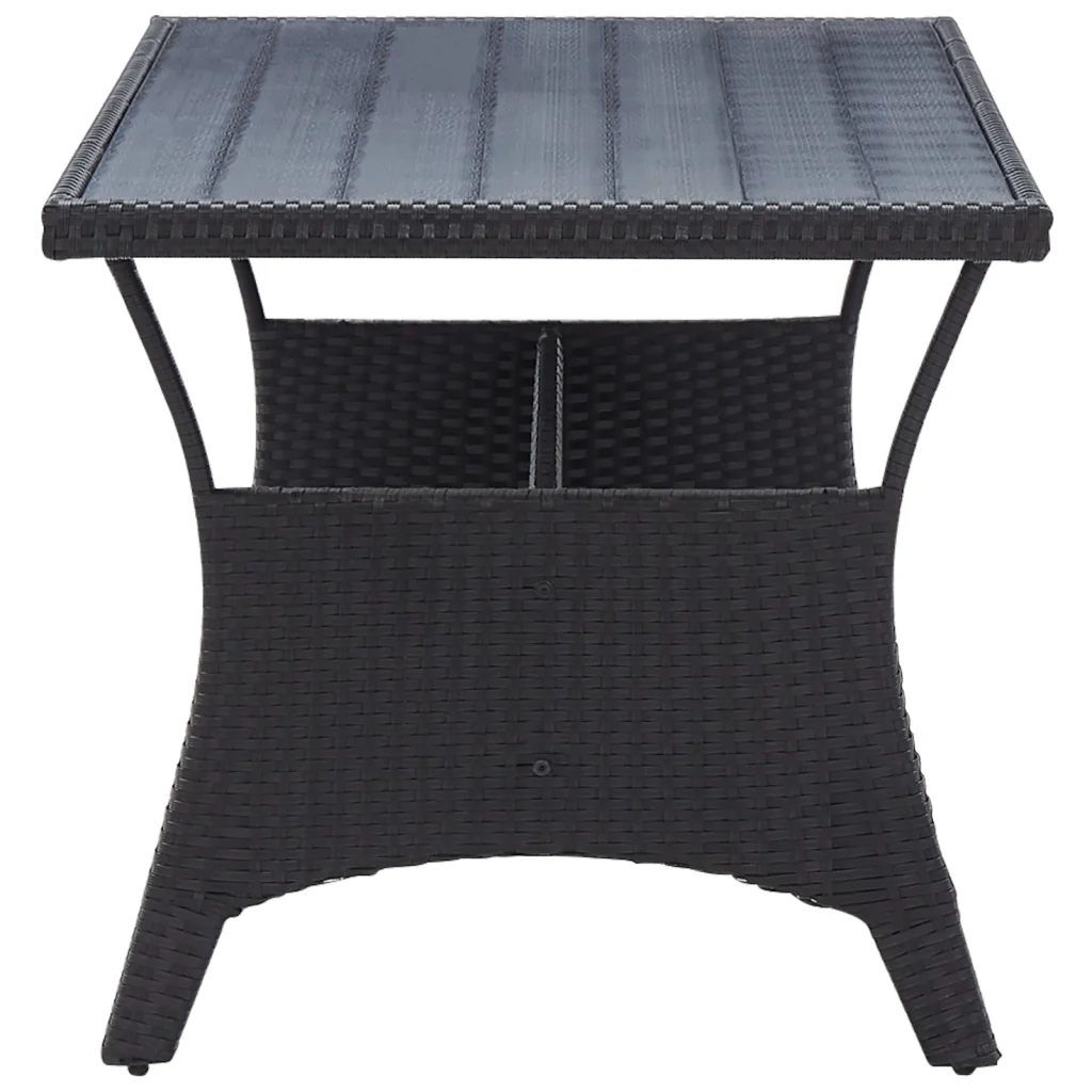 Set di mobili da esterno Nero polyrattan - Image 10