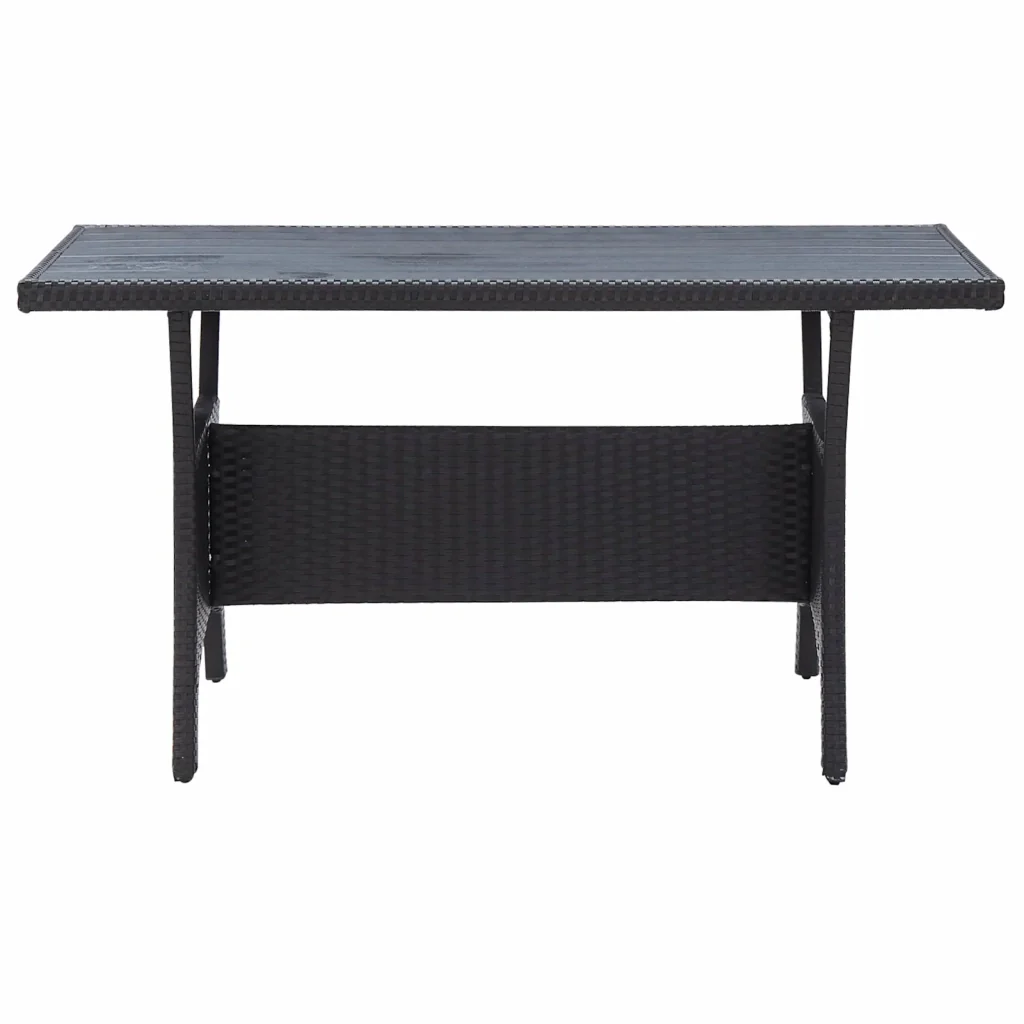 Set di mobili da esterno Nero polyrattan - Image 6