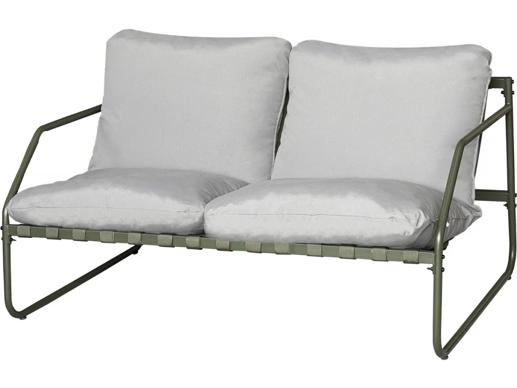 Set di mobili da giardino in metallo "Sora" con cuscini - 4 posti - Verde - Image 4