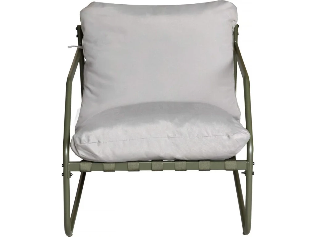 Set di mobili da giardino in metallo "Sora" con cuscini - 4 posti - Verde - Image 5