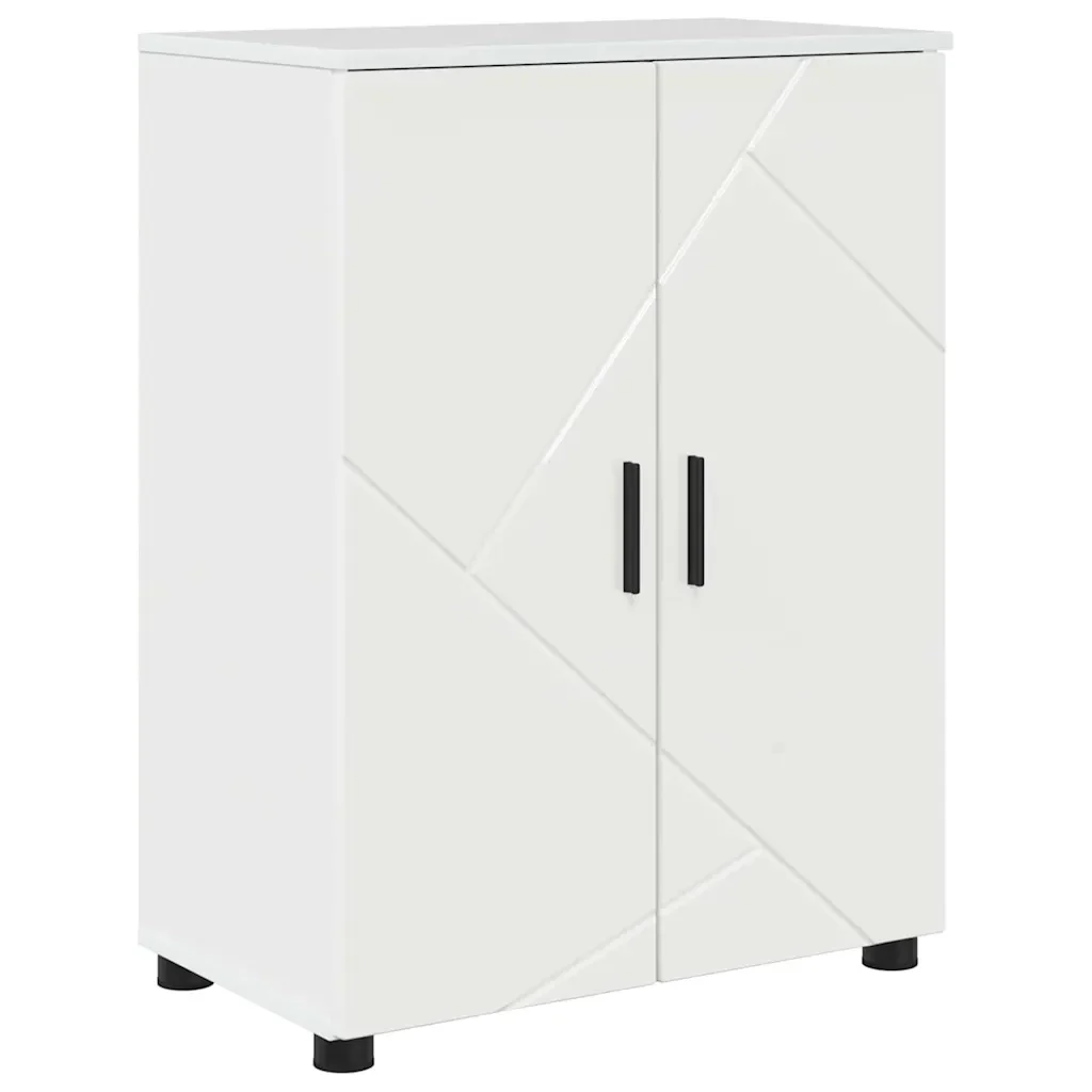Set di mobili per il bagno con cassetto 4 pcs Bianco Lucido 3393087 - Image 7