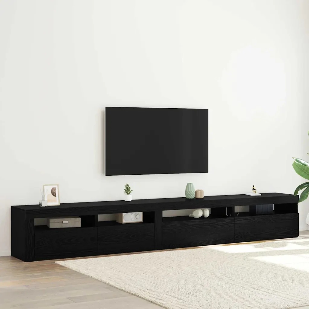 Set mobile TV 3 pcs Rovere Nero 270 x 35 x 40 cm 3332509