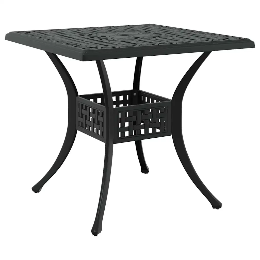Set di Tavolo da Giardino 5 pcs Nero Alluminio pressofuso 3334729 - Image 6