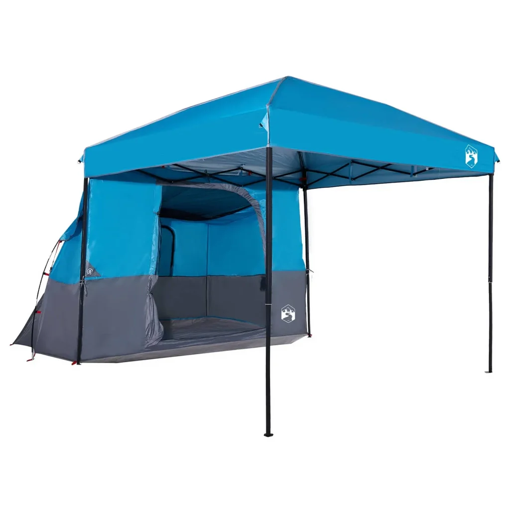 Set di Tende da Campeggio con tetto 2 pcs Blu Taffeta e Tessuto 3337169 - Image 4